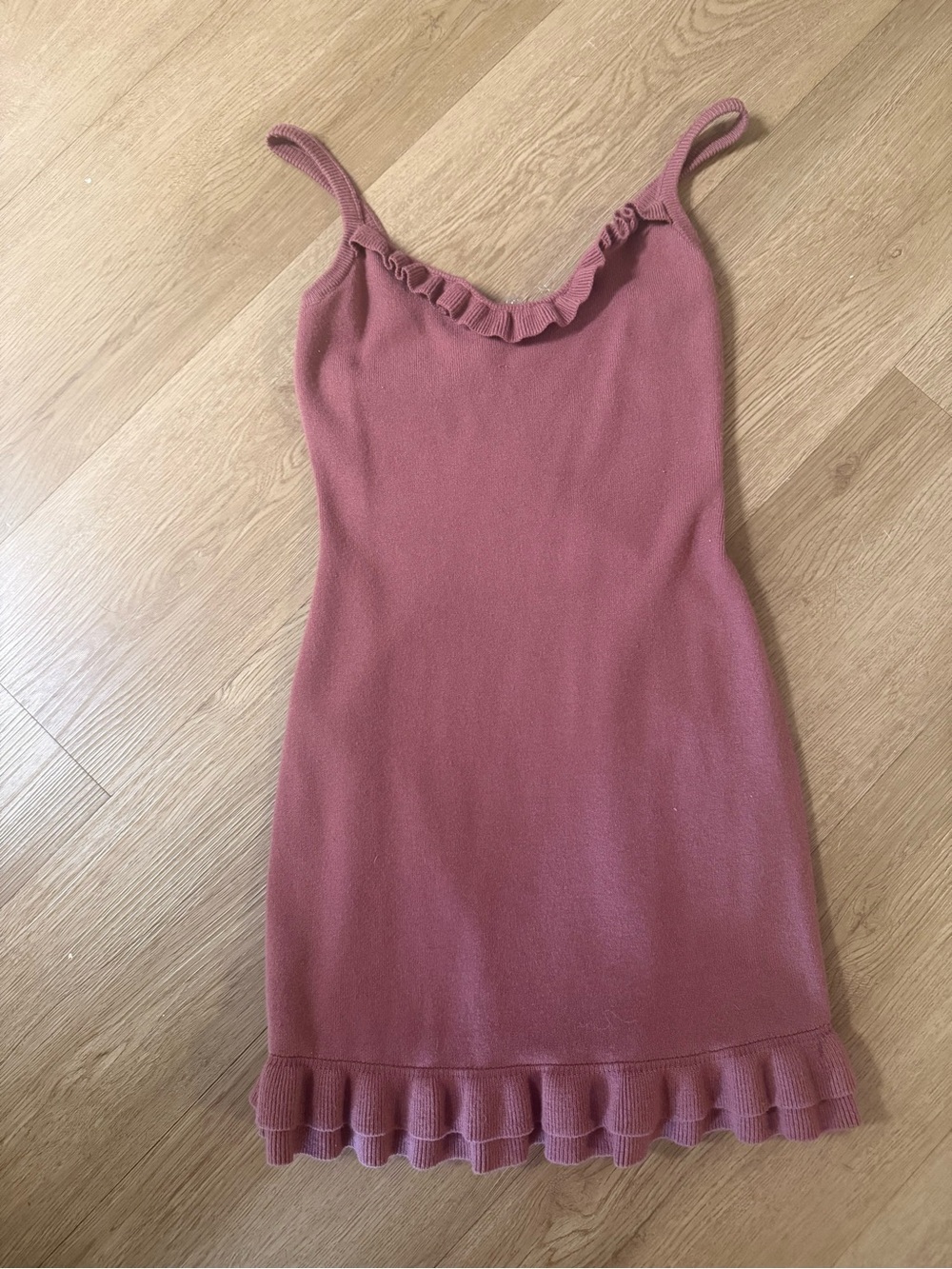 Windsor Mauve Pink Ruffle Mini Dress
